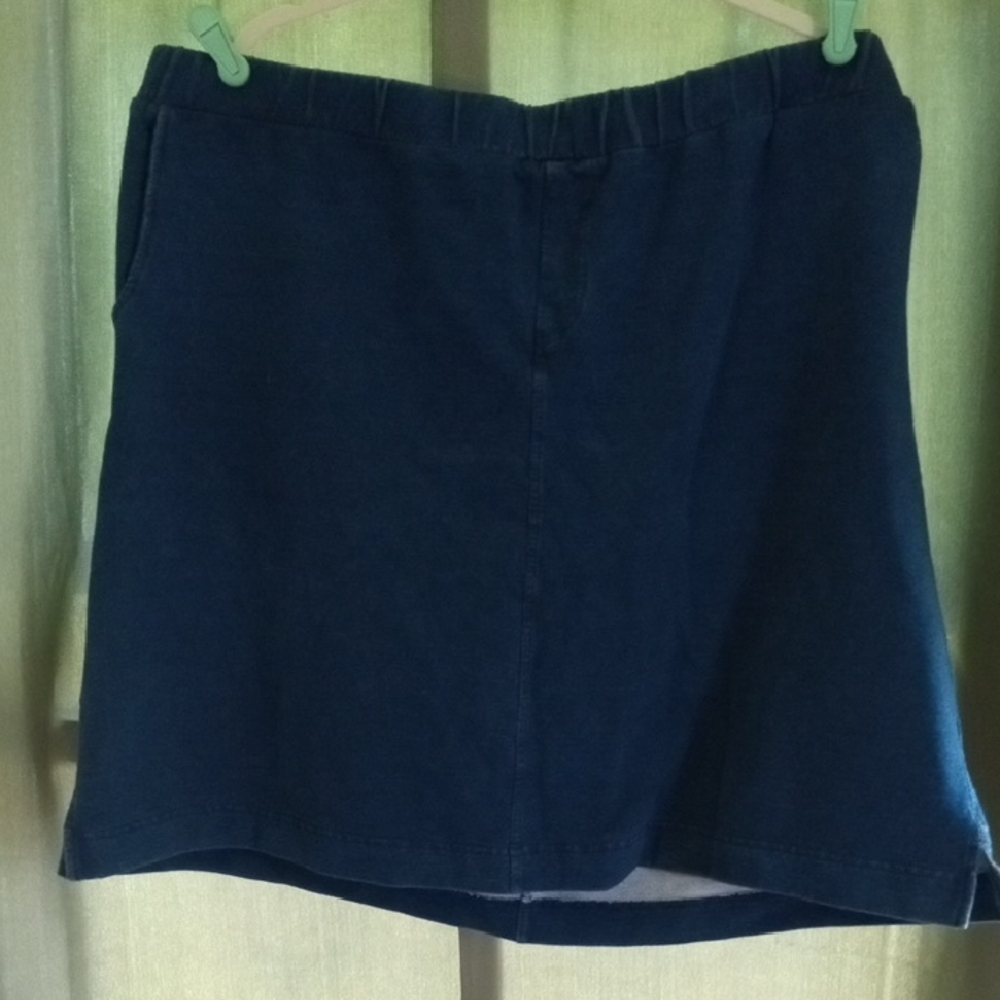 NorthStyle Deep Blue Cotton Blend Skort.